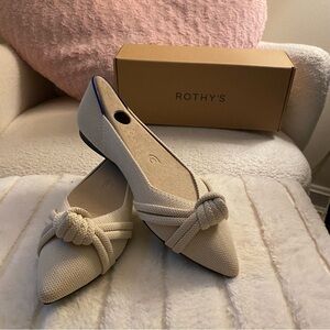 Rothy’s The Knot Point II Conch White Size 7